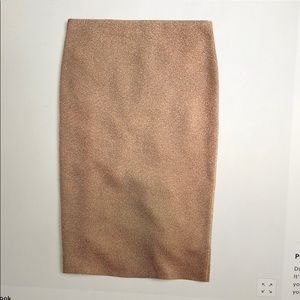 J crew Lurex sweater tube skirt
